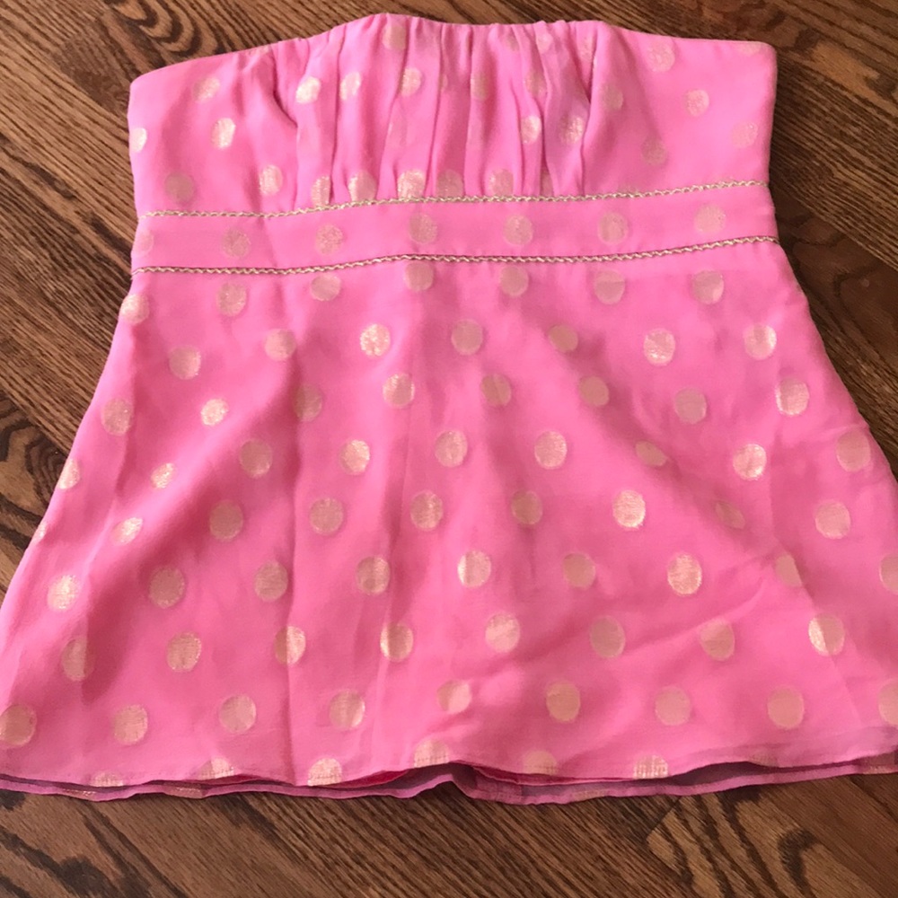 Lily Pulitzer strapless top